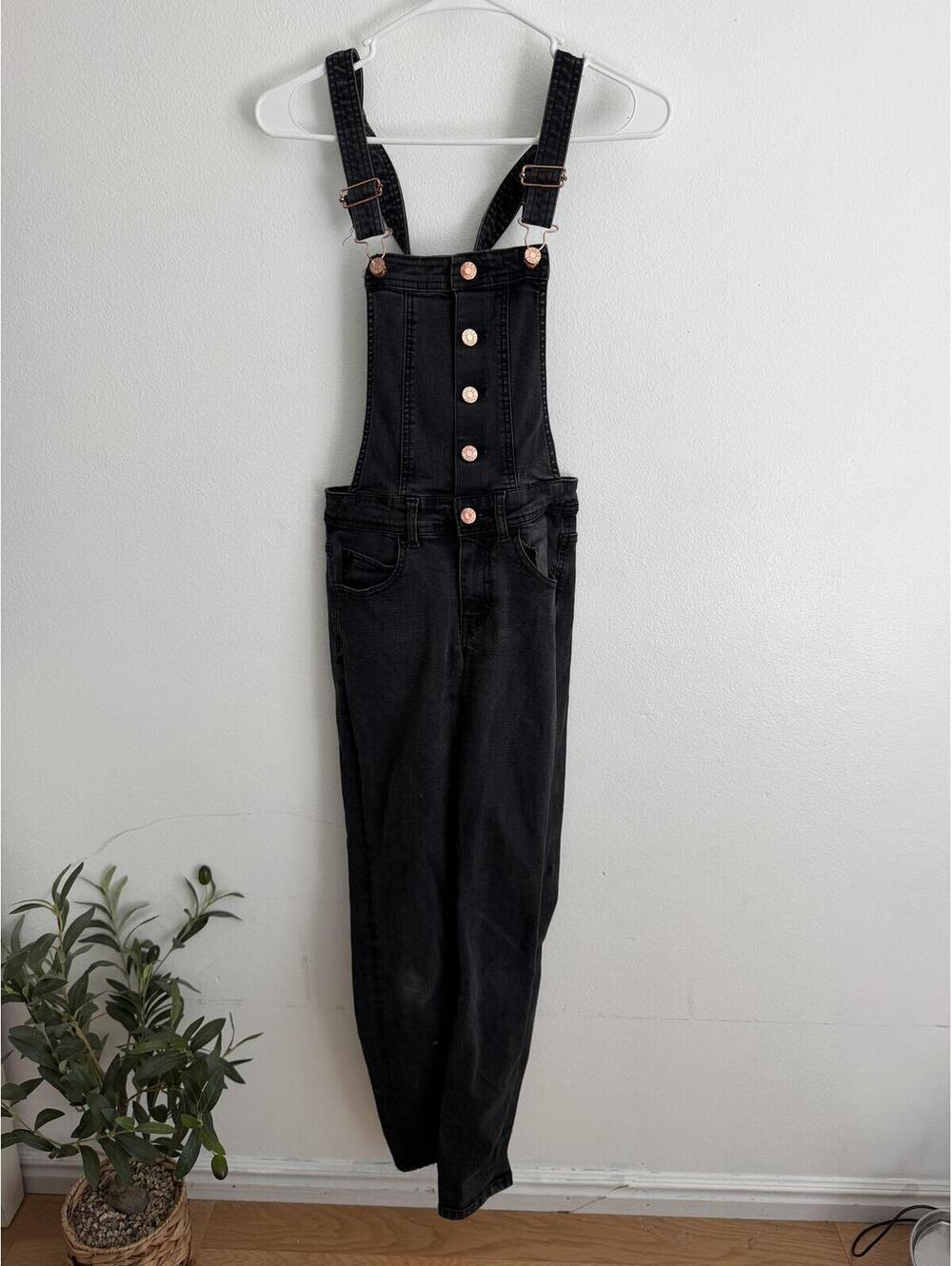 Guess Black Overalls